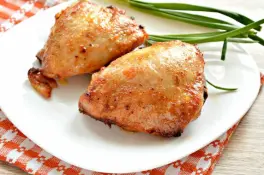 Куриное бедро запеченное